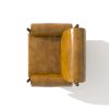 Rustic Accent Chair Vintage Solid Wood Upholstered Chair for Living Room, Bedroom, Reading, Balcony