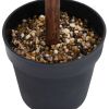 Artificial Boxwood Plant with Pot Ball Shaped Green 19.7"
