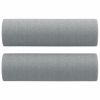 Throw Pillows 2 pcs Light Gray √ò5.9"x19.7" Fabric