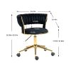 COOLMORE Home Office Desk Chair, Vanity Chair, Modern Adjustable Home Computer Executive Chair Swivel Task Chair for Small Space, Living Room, Make-up